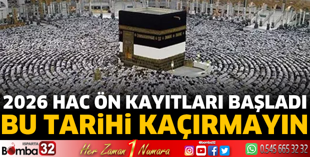 2026 Hac Ön Kayıtları Başladı