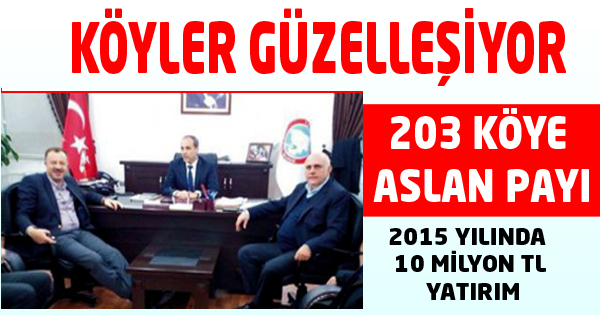 203 Köye Büyük Yatırım