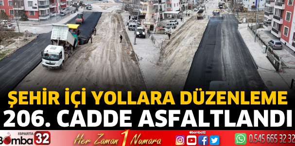 206 cadde asfaltlandı