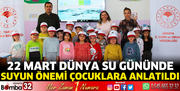 22 Mart Dünya Su Gününde suyun önemi çocuklara anlatıldı