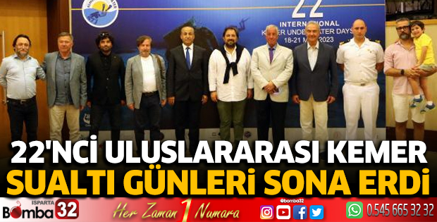 22'nci Uluslararası Kemer Sualtı Günleri sona erdi
