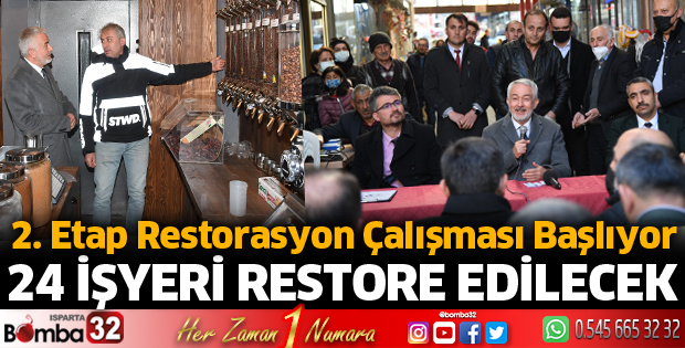 24 işyeri restore edilecek