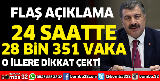 24 SAATTE 28 BİN 351 VAKA