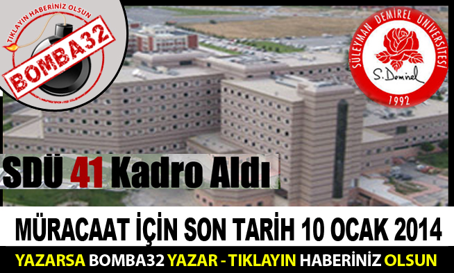 SDÜ 41 kadro aldı
