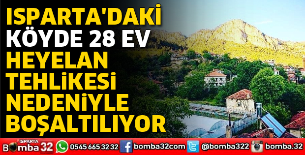 28 EV HEYELAN TEHLİKESİ NEDENİYLE BOŞALTILIYOR