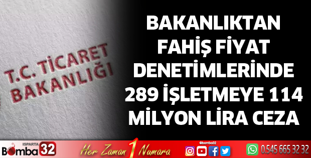 289 işletmeye 114 milyon lira ceza