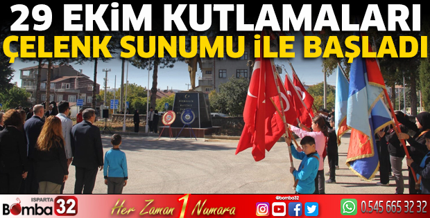 29 Ekim kutlamaları çelenk sunumu ile başladı