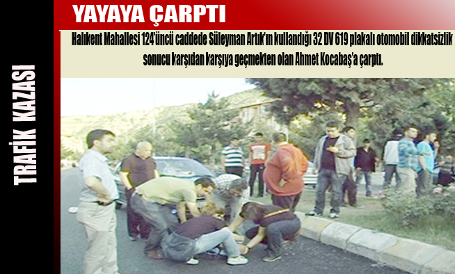 TRAFİK KAZASI 1 YARALI