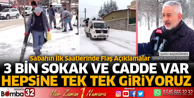 3 bin cadde ve sokağa tek tek girmeye çalışıyoruz