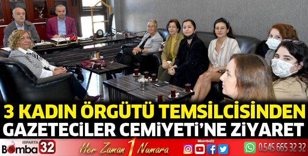 3 Kadın Örgütü Temsilcisinden Gazeteciler Cemiyetine ziyaret