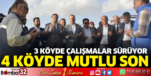 3 köyde doğalgaz çalışmaları sürüyor