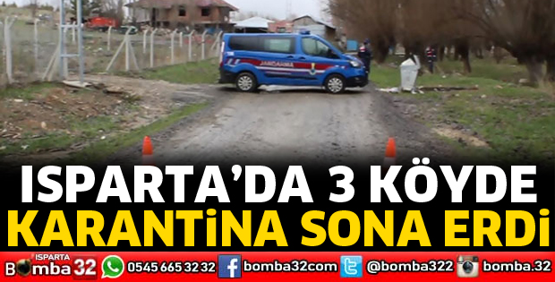 3 köyde karantina sona erdi