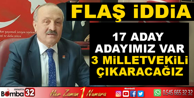 3 MİLLETVEKİLİ ÇIKARACAĞIZ