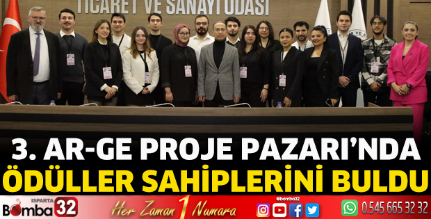 3. AR-GE Proje Pazarı’nda ödüller sahiplerini buldu