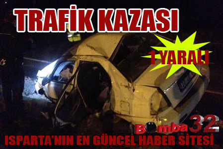 KİPA ÖNÜNDE KAZA 1 BAYAN AĞIR YARALI