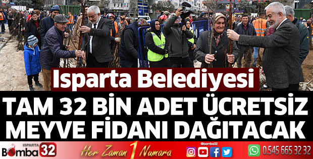 32 Bin adet ücretsiz meyve fidanı dağıtılacak