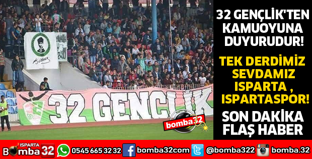 32 GENÇLİK'TEN KAMUOYUNA DUYURU