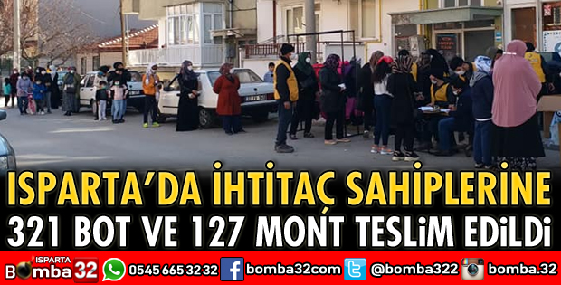 321 BOT VE 127 MONT TESLİM EDİLDİ
