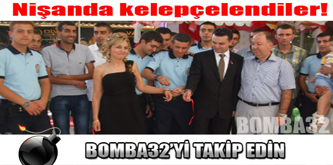 Nişanda kelepçelendiler!