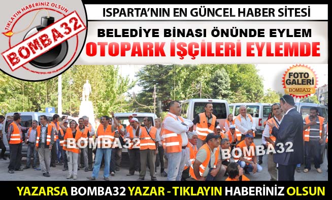 BELEDİYE BİNASI ÖNÜNDE EYLEM
