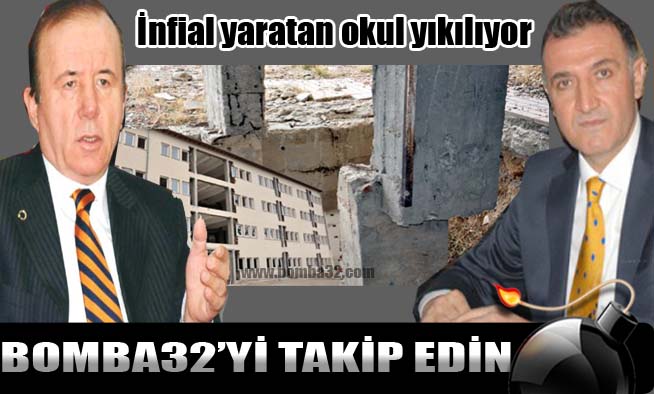 İnfial yaratan okul yıkılıyor