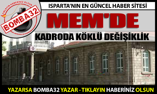 MİLLİ EĞİTİMDE KADRODA KÖKLÜ DEĞİŞİKLİK