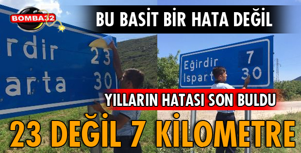 33 KM DEĞİL 17 KM