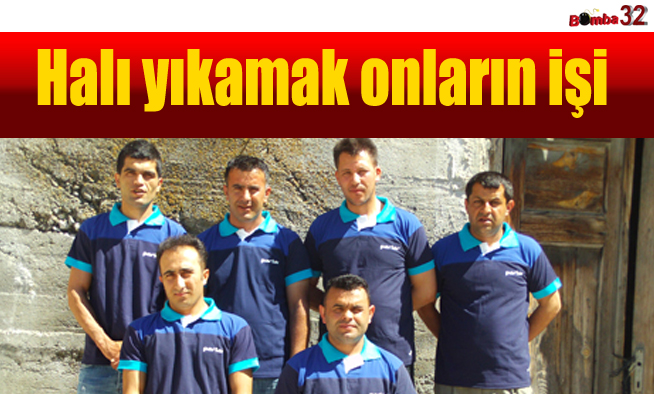 Halı yıkamak onların işi