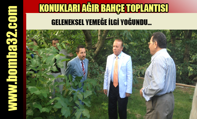 GELENEKSEL HALE GELEN KAYNAŞMA BAHÇEDE YAPILDI....