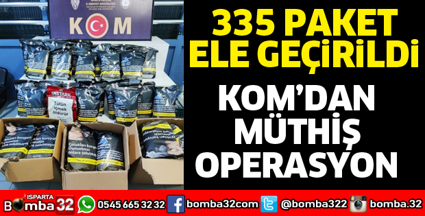 335 PAKET ELE GEÇİRİLDİ