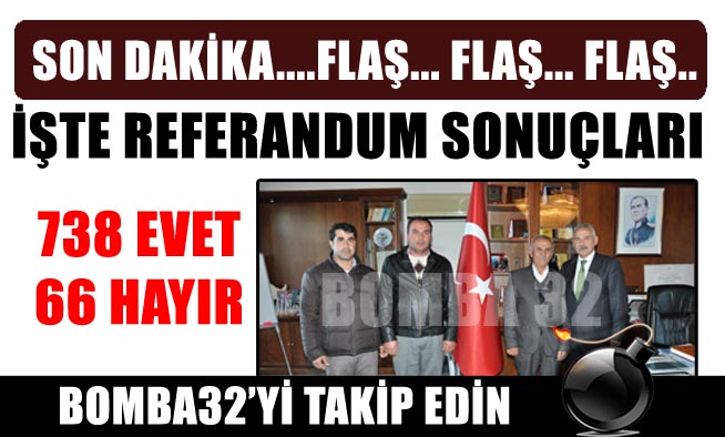 REFERANDUM SONUÇLANDI