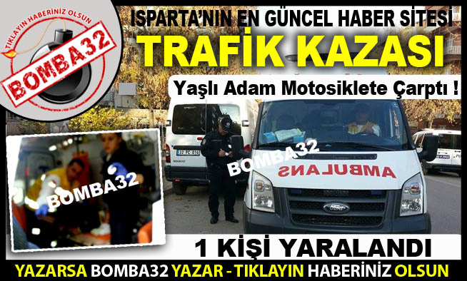Yaşlı Adam Motosiklete Çarptı!
