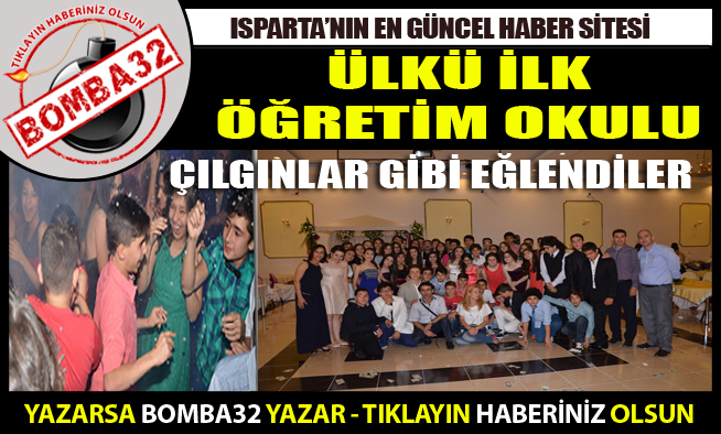 ÜLKÜ İLKÖĞRETİM OKULU 2013 MEZUNLARI ÇILGINLAR GİBİ EĞLENDİ