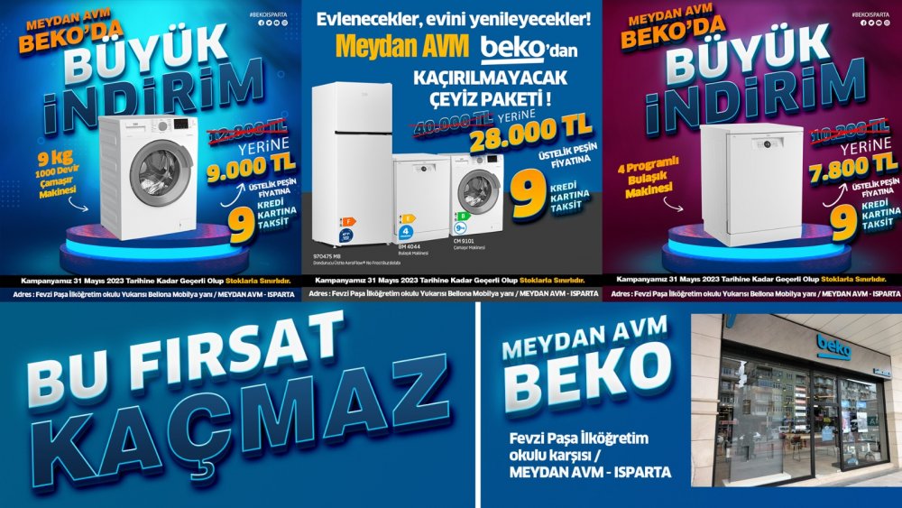 Isparta Beko’dan görülmemiş kampanya