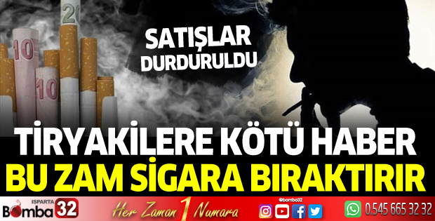 Satışlar durduruldu, sigaraya dev zam iddiası