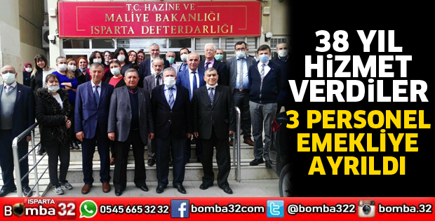 38 yıllık hizmetlerini noktaladılar
