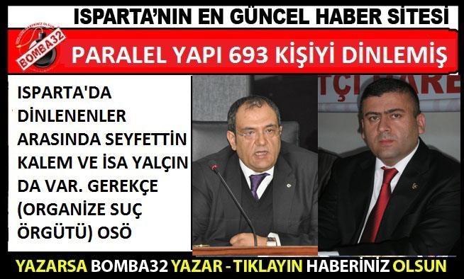 SEYFETTİN KALEM VE İSA YALÇIN DA DİNLENMİŞ