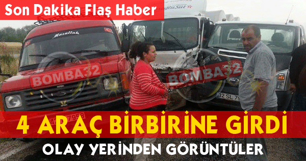4 Araç Birbirine Girdi.
