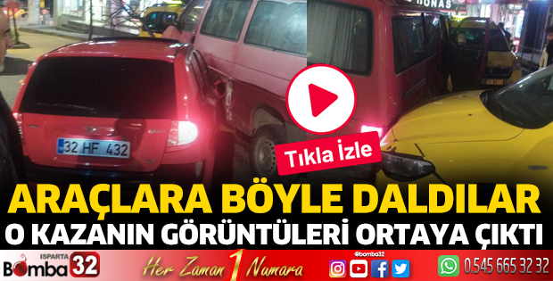 4 aracın hasar gördüğü kaza kaydedildi