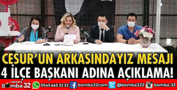 4 İLÇE BAŞKANI ADINA AÇIKLAMA