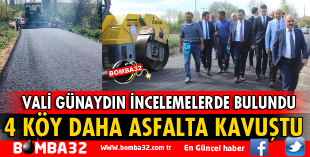 4 KÖY DAHA SICAK ASFALTA KAVUŞTU
