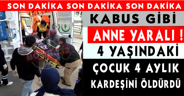 4 yaşındaki çocuk tüfekle oynadı...