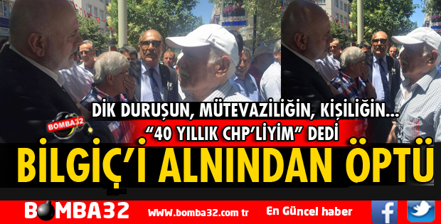 40 YILLIK CHP'LİYİM DEDİ ALNINDAN ÖPTÜ