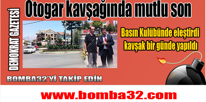 Otogar kavşağında mutlu son