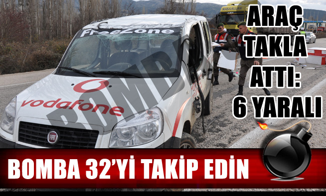 ARAÇ TAKLA ATTI: 6 YARALI