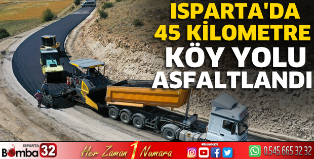 45 kilometre köy yolu asfaltlandı