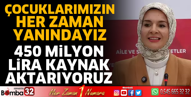 450 milyon lira kaynak aktarıyoruz