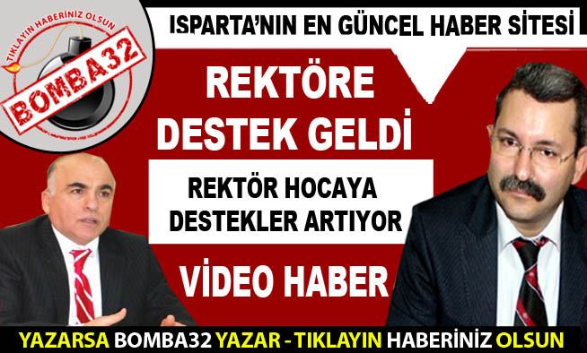 REKTÖR HOCAYA BİR DESTEK DAHA