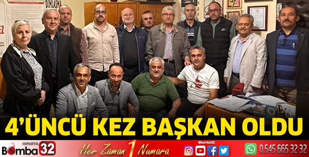 4’ncü kez Başkan oldu