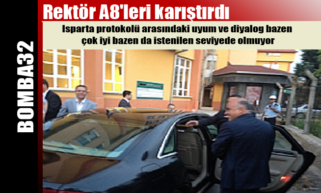 Rektörü zorla Başkanın aracına bindirdiler